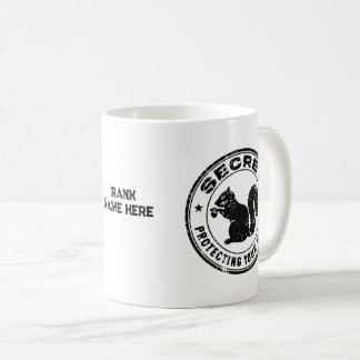 Secret Squirrel "Protecting Your Nuts" Distressed Coffee Mug