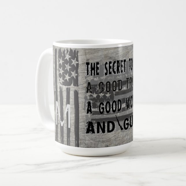 Secret To Life Good Trucks Woman & Guns Coffee Mug (Front Left)