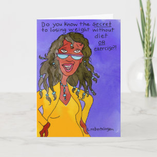 Secret to Losing Weight Card