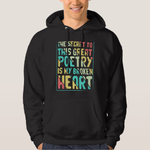 Secret To Poetry Fun Writer Poet Reader Poems Gra Hoodie
