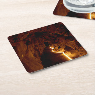 Secret Tunnel Square Paper Coaster
