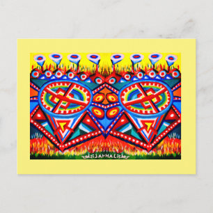 Secret underground art postcard