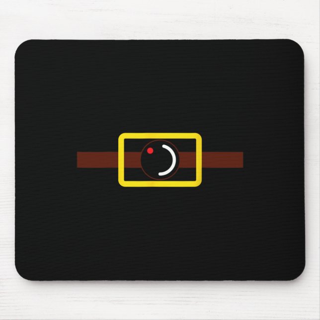 Secret Video Recording Funny Camera Halloween Cost Mouse Mat (Front)