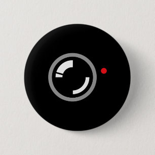 Secret Video Recording Funny Cameraman Halloween C 6 Cm Round Badge