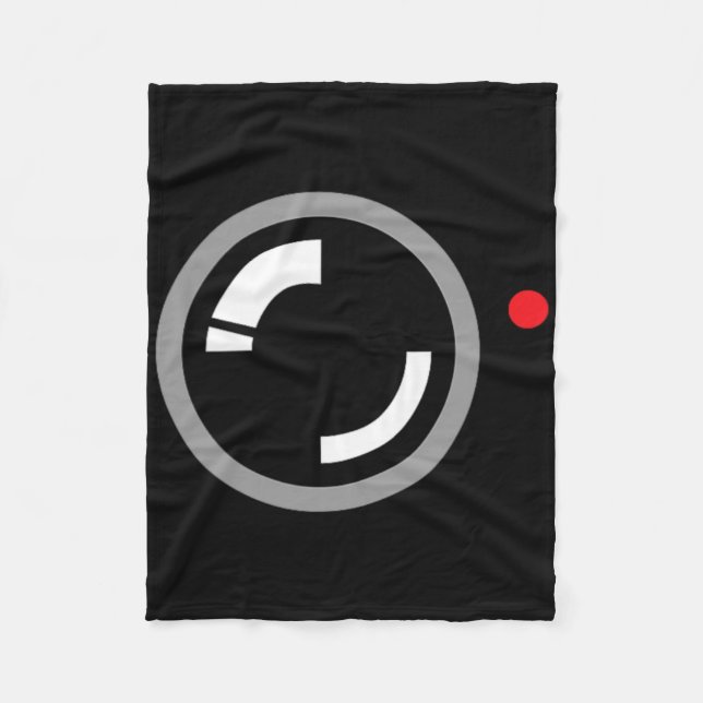 Secret Video Recording Funny Cameraman Halloween C Fleece Blanket (Front)