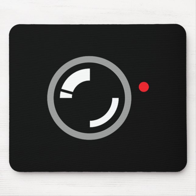 Secret Video Recording Funny Cameraman Halloween C Mouse Mat (Front)