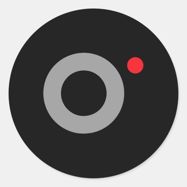 Secret Video Recording Funny Secret Agent Hallowee Classic Round Sticker (Front)