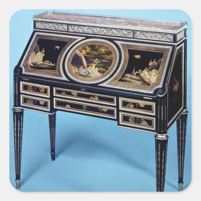 Secretaire, c.1780-85 square sticker (Front)