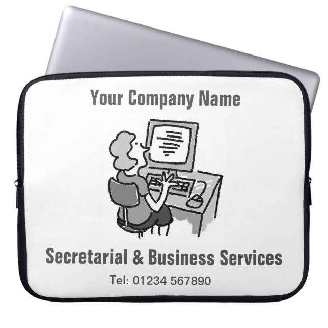 Secretarial & Business Support Computer Sleeve (Front)