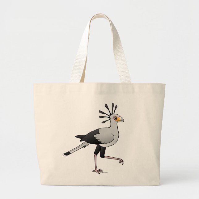 Secretary Bird Large Tote Bag (Front)