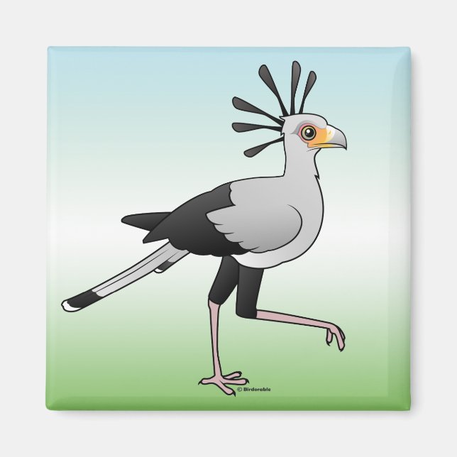 Secretary Bird Magnet (Front)