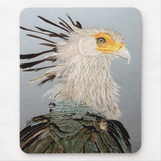 Secretary Bird Mouse Mat (Front)