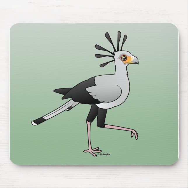 Secretary Bird Mouse Mat (Front)