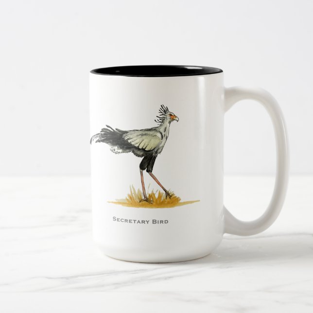 Secretary Bird Two-Tone Coffee Mug (Right)
