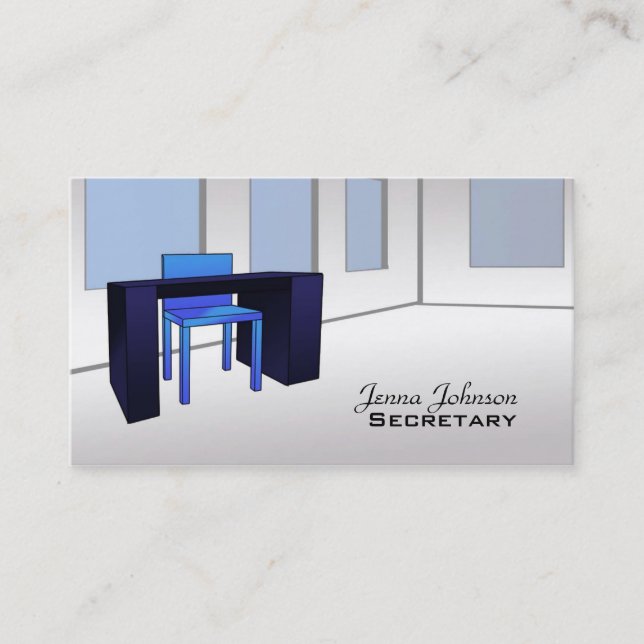 Secretary business cards (Front)