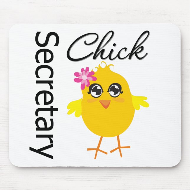 Secretary Chick Mouse Mat (Front)