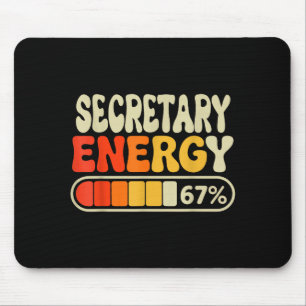 Secretary Energy 67 Percent Funny Job Title Humor Mouse Mat