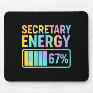 Secretary Energy 67 Percent Secretary Retro Vibes Mouse Mat
