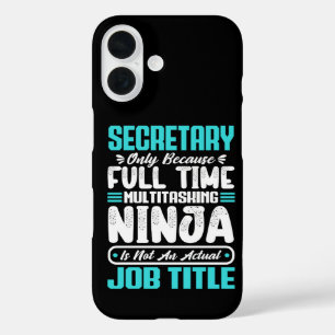 Secretary Job Title Profession Employee Skills iPhone 16 Case