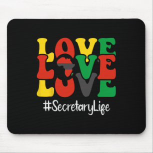 Secretary Love African American Women Black Histor Mouse Mat