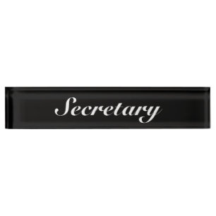Secretary Nameplate