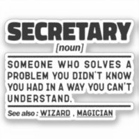Secretary Noun Definition Business Assistant Cute