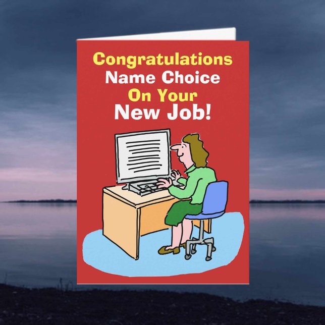 Secretary, Personal Assistant or Typist. New Job. Card (Creator Uploaded)
