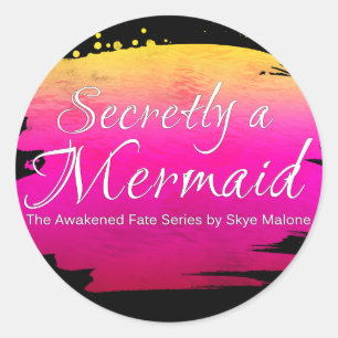 Secretly a Mermaid - Sticker - Black and Pink