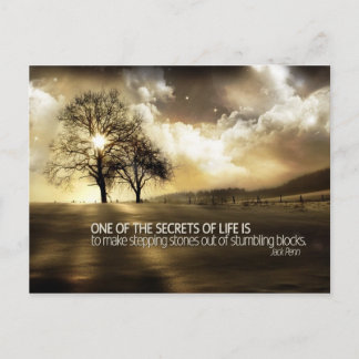 Secrets of Life Motivational Postcard