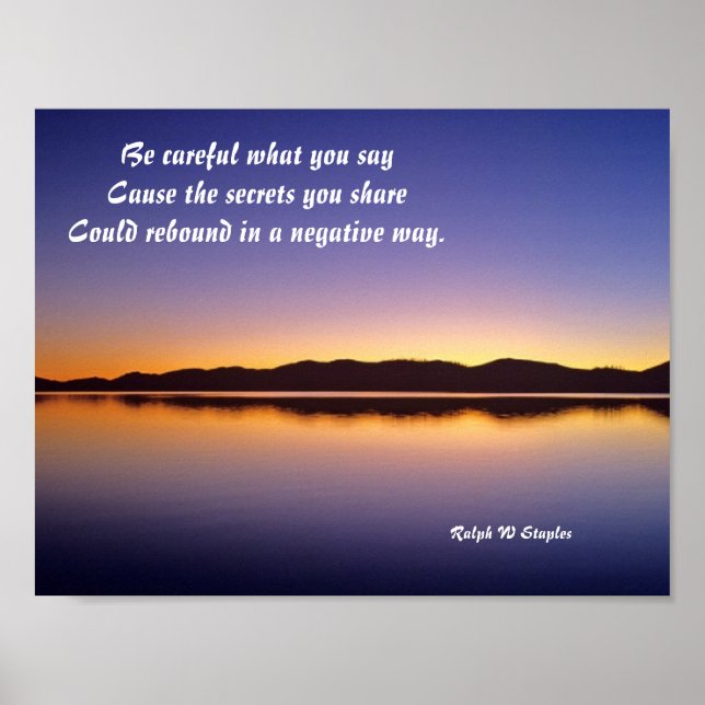 secrets you share poster (Front)