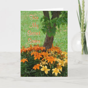 SecretSister or any occasion-customise Card