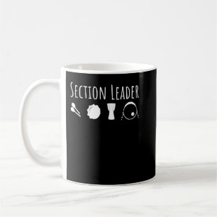Section Leader Marching Band Drumline Drummer1 Coffee Mug