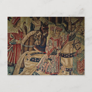 Section of tapestry postcard