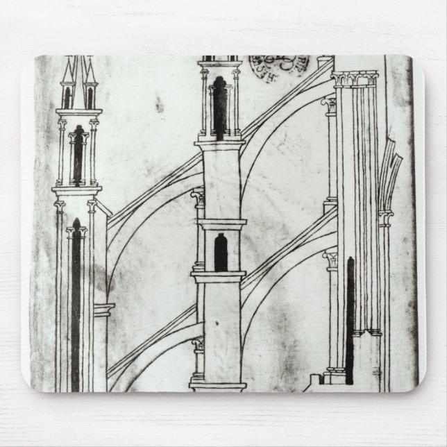 Section of the wall and arch mouse mat (Front)