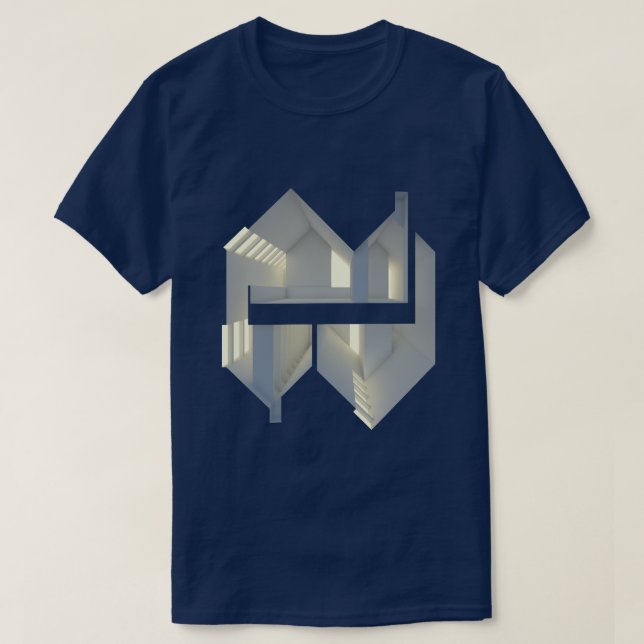 Section Reflection 01 Architecture concept art T-Shirt (Design Front)