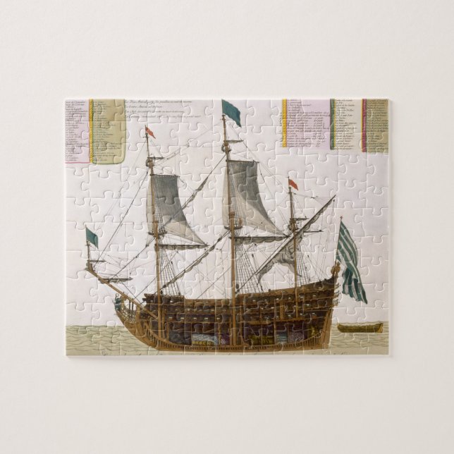 Section through a French first-rate ship of 104 ca Jigsaw Puzzle (Horizontal)
