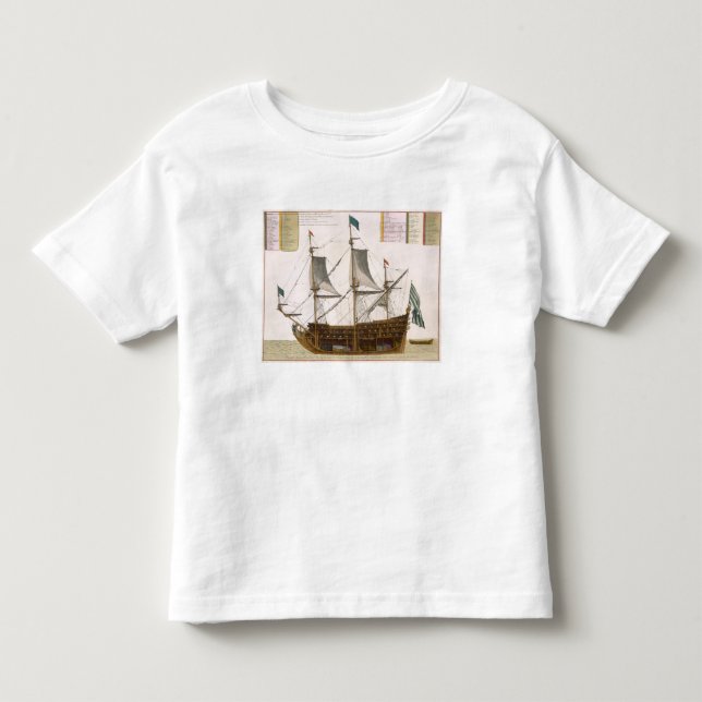 Section through a French first-rate ship of 104 ca Toddler T-Shirt (Front)