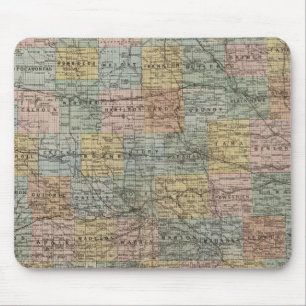 Sectional map of Iowa Mouse Mat
