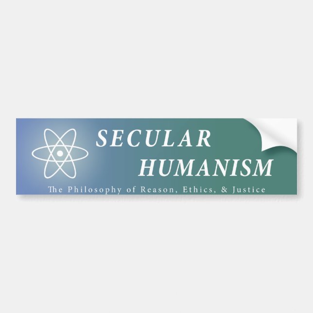 Secular Humanism Bumper Sticker (Front)