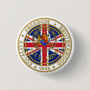 secularism united kandom 3 cm round badge