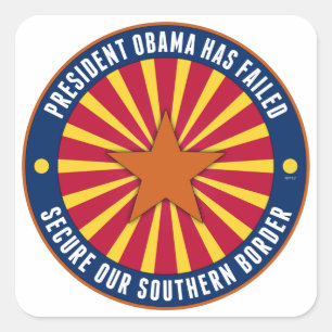 Secure Our Southern Border Square Sticker