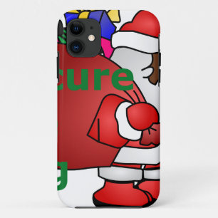 secure the bag black santa iPhone 11 case