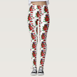 secure the bag black santa leggings