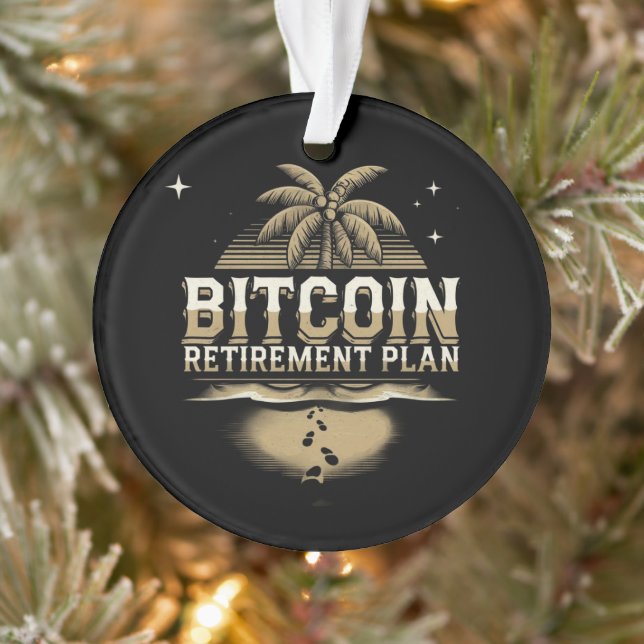 Secure Your Future with a Bitcoin Retirement Plan Ornament (Tree)