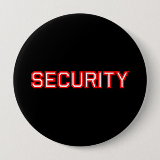 Security 10 Cm Round Badge