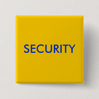 SECURITY 15 CM SQUARE BADGE