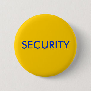 SECURITY 6 CM ROUND BADGE
