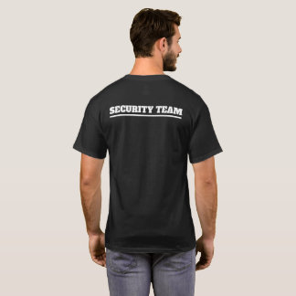 Security  Black TShirt White Move Logo