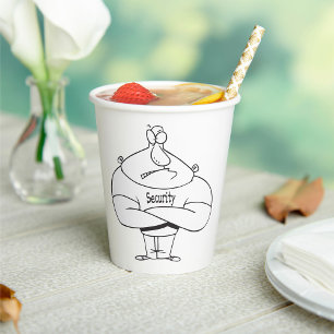 Security Bouncer Paper Cups