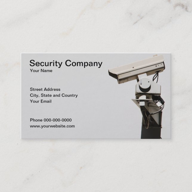 Security Business Card (Front)
